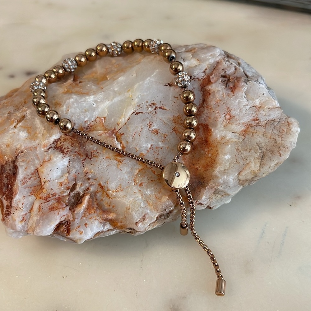 Michael Kors Rose Gold Slider Bracelet